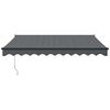 vidaXL Retractable Awning Anthracite 3.5x2.5 m Fabric and Aluminium