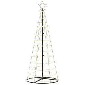 vidaXL LED Christmas Tree Warm White 100 x 100 x 250 cm Iron