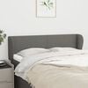 vidaXL Headboard with Ears Dark Grey 147 cm Fabric
