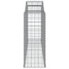 vidaXL Arched Gabion Baskets 3 pcs 300x50x120/140 cm Galvanised Iron