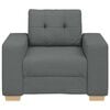 vidaXL Sofa Chair Dark Grey 100x78x80 cm Fabric