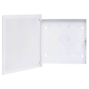 vidaXL Key Box with Magnetic Board White 35x35x4 cm