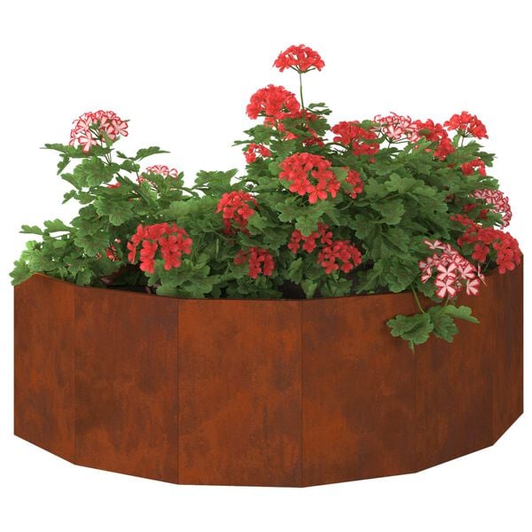 vidaXL Planter Rusty 120 x 60 x 35 cm Weathering Steel