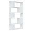 vidaXL Book Cabinet Room Divider White 80x24x155 cm Engineered Wood