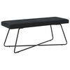 vidaXL Bench Black 110 x 40 x 45 cm Velvet
