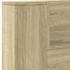 vidaXL Headboard Sonoma Oak 140 x 16.5 x 103.5 cm Engineered Wood
