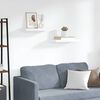 vidaXL Floating Wall Shelves 2 pcs White 50x23x3.8 cm MDF