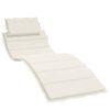 vidaXL Sun Lounger Cushion Melange Cream 186x58x4 cm Fabric