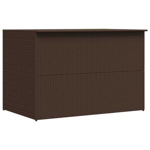 vidaXL Garden Storage Box Brown 150x100x100 cm Poly Rattan
