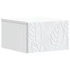 vidaXL Wall-Mounted Side Table White 34.5 x 33 x 20 cm Engineered Wood