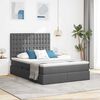 vidaXL Storage Bed with Mattress Dark Grey 137 x 190 cm Faux Leather