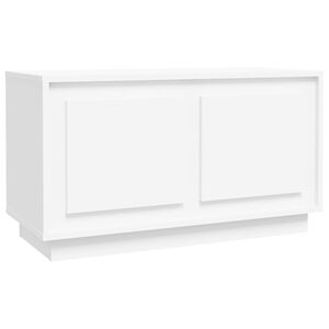 vidaXL TV Cabinet | White | Engineered Wood | 80x35x45 cm | TV Cabinet