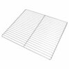 vidaXL Grill Grate Silver 45 x 40 cm Stainless Steel