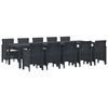 vidaXL Garden Dining Set 11 pcs Anthracite and Cream