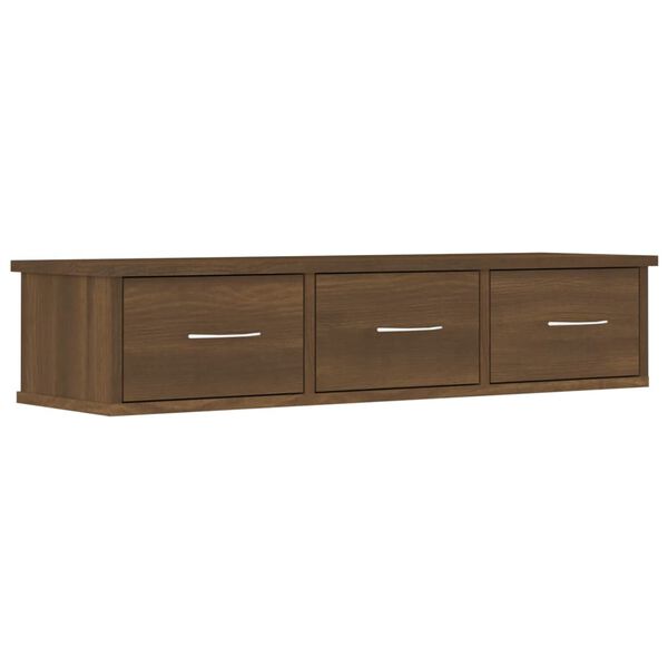 vidaXL Wall Cabinet Brown Oak 88x26x18.5 cm Engineered Wood