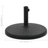 vidaXL Parasol Base Round Polyresin 19 kg Black