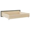 vidaXL Bed Drawers 2 pcs Light Grey Engineered Wood and Velvet