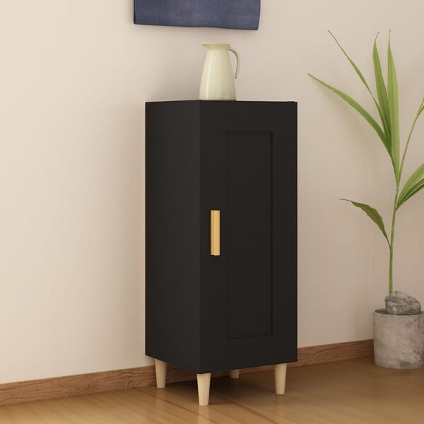 vidaXL Sideboard Black 34.5x34x90 cm Engineered Wood