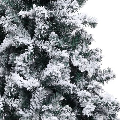 vidaXL Artificial Christmas Tree with Flocked Snow Green 300 cm PVC