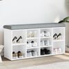 vidaXL Shoe Bench White 102x32x50 cm Engineered Wood
