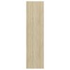 vidaXL Wall-mounted TV Cabinet Sonoma Oak 37x37x142.5 cm Engineered Wood