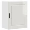 vidaXL Kitchen Wall Cabinet "Porto" High Gloss White Engineered Wood