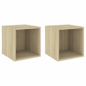 vidaXL Wall Cabinet | Set of 2 | Sonoma oak | Engineered wood | Medium