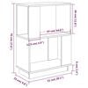 vidaXL Book Cabinet/Room Divider White 51x25x70 cm Solid Wood Pine
