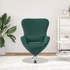 vidaXL Egg Chair Dark Green Velvet
