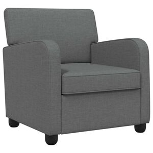 vidaXL Armchair Dark Grey Fabric