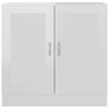 vidaXL Book Cabinet High Gloss White 82.5x30.5x80 cm Engineered Wood