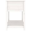 vidaXL Planter with Shelf White 111.5x54x81 cm Solid Wood Pine