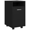 vidaXL Side Cabinet | Black | Engineered Wood | Medium | Side Cabinet