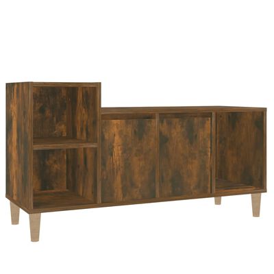 vidaXL TV Cabinet Smoked Oak 100x35x55 cm Engineered Wood