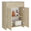vidaXL Bathroom Cabinet Sonoma Oak 60x33x80 cm Engineered Wood