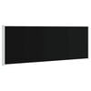 vidaXL Patio Retractable Side Awning 220x614 cm Black