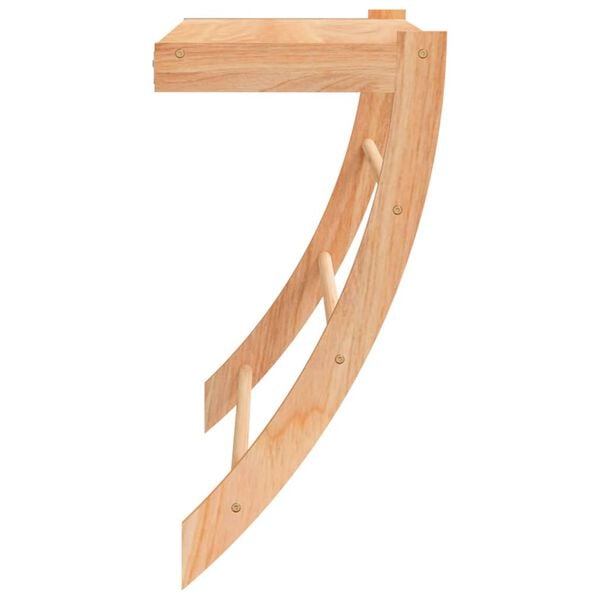 vidaXL Towel Rack 60x25.5x49 cm Solid Wood Walnut