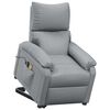 vidaXL Stand up Massage Chair Light Grey Fabric