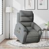 vidaXL Electric Stand up Massage Recliner Chair Dark Grey Fabric