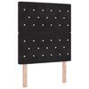 vidaXL Headboard with Headboard Black 80 cm Faux Leather