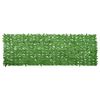 vidaXL Balcony Screen with Green Leaves 300x100 cm