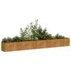 vidaXL Planter Rusty 360x40x40 cm Weathering Steel