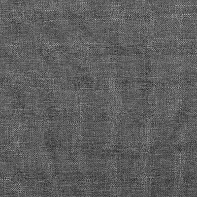 vidaXL Box Spring Bed with Mattress Dark Grey 153x203 cm Queen Size Fabric
