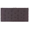 vidaXL Pallet Floor Cushions 2 pcs Cotton Anthracite