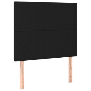 vidaXL Headboard Black 80x5x118/128 cm Fabric