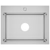vidaXL Handmade Kitchen Sink Stainless Steel