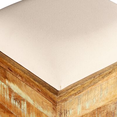 vidaXL Storage Bench Solid Reclaimed Wood 40x40x45 cm