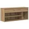 vidaXL Shoe Bench Artisan Oak 102x30.5x45 cm Engineered Wood