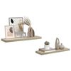 vidaXL Floating Wall Shelves 2 pcs Oak 80x23.5x3.8 cm MDF