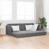 vidaXL Floor Sofa Bed 200cm Dark Grey Velvet